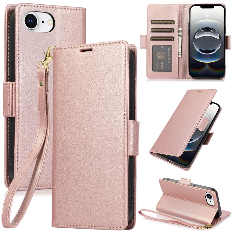 Side Buckle RFID Anti-theft Leather Phone Case, For iPhone 16e, For iPhone 16 Pro Max, For iPhone 16 Pro