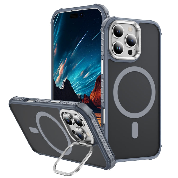 Rainbow Series Skin Feel MagSafe Lens Holder Phone Case, For iPhone 16 Pro Max, For iPhone 16 Pro, For iPhone 16 Plus, For iPhone 16