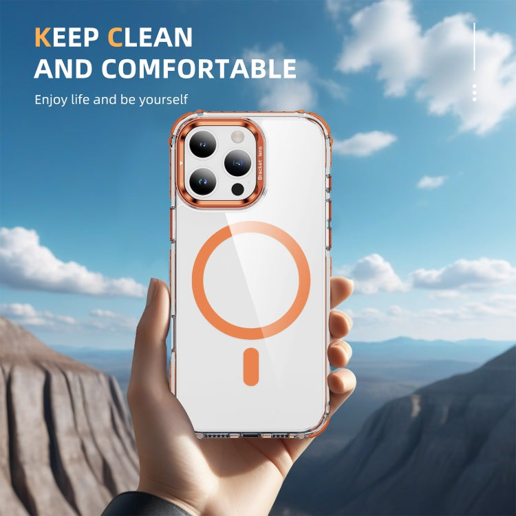 Rainbow Series Transparent MagSafe Lens Holder Phone Case, For iPhone 16 Pro Max, For iPhone 16 Pro, For iPhone 16 Plus, For iPhone 16