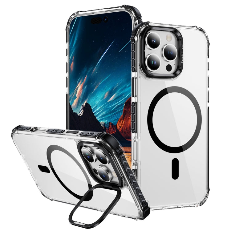 Rainbow Series Transparent MagSafe Lens Holder Phone Case, For iPhone 16 Pro Max, For iPhone 16 Pro, For iPhone 16 Plus, For iPhone 16