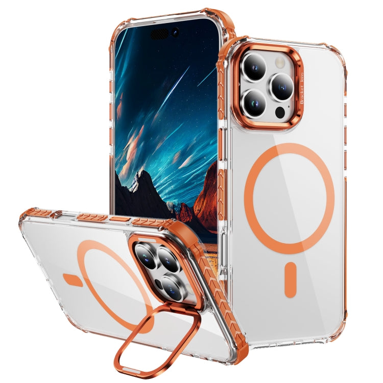 Rainbow Series Transparent MagSafe Lens Holder Phone Case, For iPhone 16 Pro Max, For iPhone 16 Pro, For iPhone 16 Plus, For iPhone 16