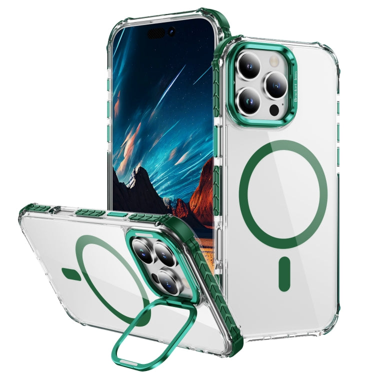 Rainbow Series Transparent MagSafe Lens Holder Phone Case, For iPhone 16 Pro Max, For iPhone 16 Pro, For iPhone 16 Plus, For iPhone 16