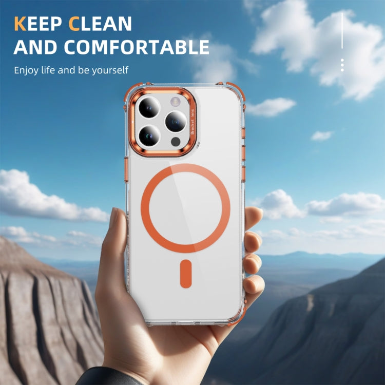 Rainbow Series Transparent MagSafe Lens Holder Phone Case, For iPhone 15 Pro Max, For iPhone 15 Pro, For iPhone 15 Plus, For iPhone 14 Plus