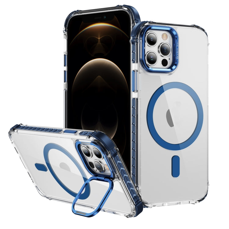 Rainbow Series Transparent MagSafe Lens Holder Phone Case, For iPhone 14 Pro, For iPhone 14 Pro Max, For iPhone 12 Pro Max, For iPhone 12 Pro