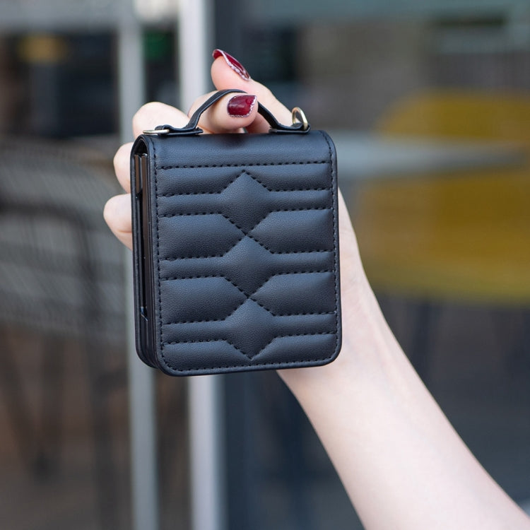 V-shaped Crossbody Lanyard Leather Phone Case