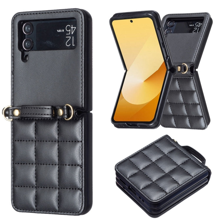 Square-shaped Crossbody Lanyard Leather Phone Case