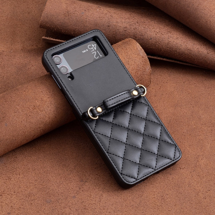 Rhombus-shaped Crossbody Lanyard Leather Phone Case