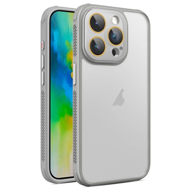 Hardware Side Cooling Skin Feel Frosted Phone Case with Lens Film, For iPhone 16 Pro Max, For iPhone 16 Pro, For iPhone 16 Plus