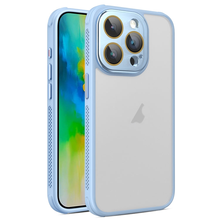 Hardware Side Cooling Skin Feel Frosted Phone Case with Lens Film, For iPhone 16 Pro Max, For iPhone 16 Pro, For iPhone 16 Plus