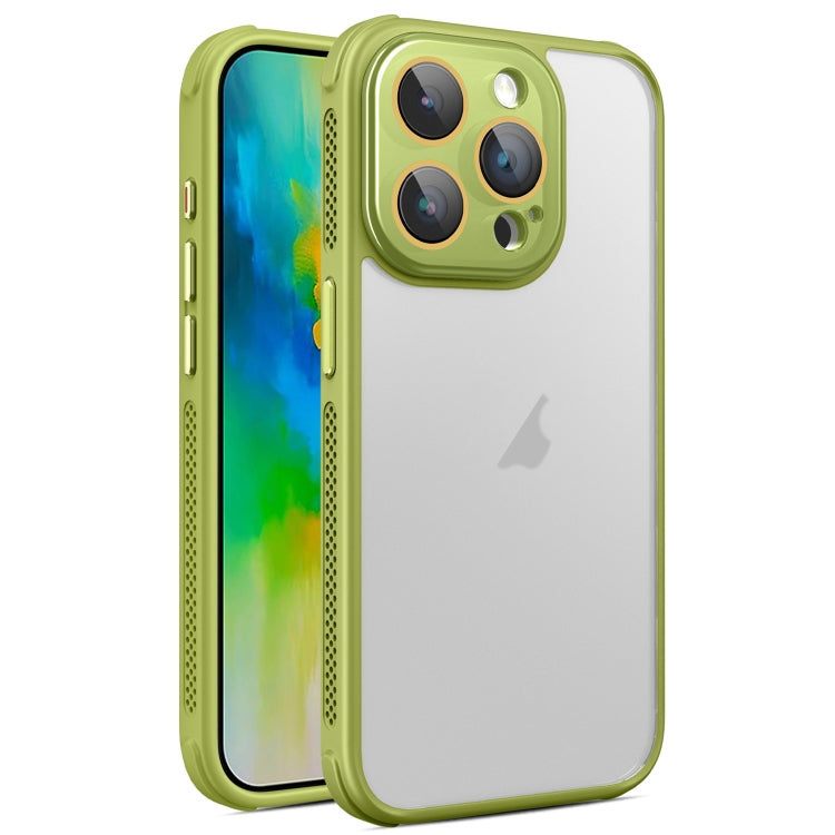 Hardware Side Cooling Skin Feel Frosted Phone Case with Lens Film, For iPhone 16 Pro Max, For iPhone 16 Pro, For iPhone 16 Plus