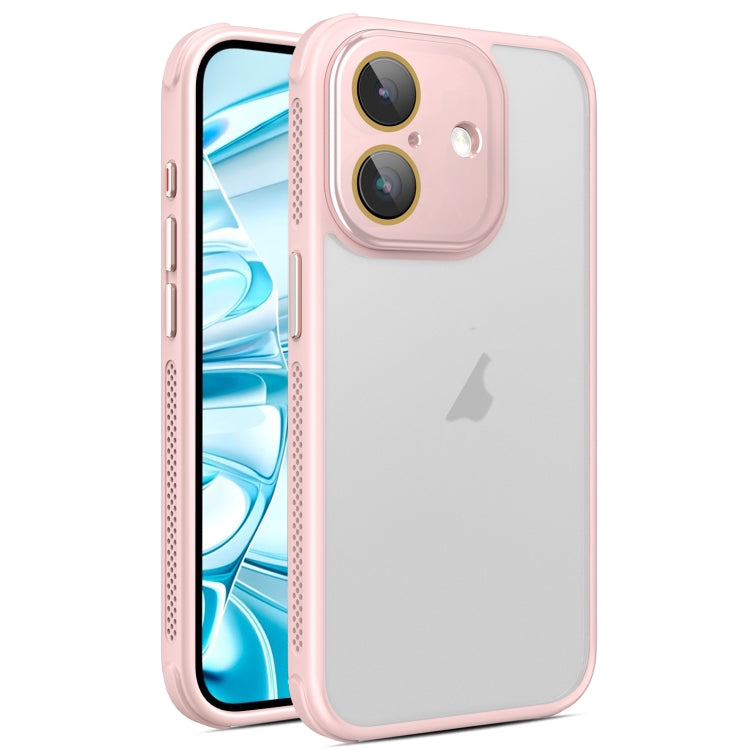 Hardware Side Cooling Skin Feel Frosted Phone Case with Lens Film, For iPhone 16 Pro Max, For iPhone 16 Pro, For iPhone 16 Plus