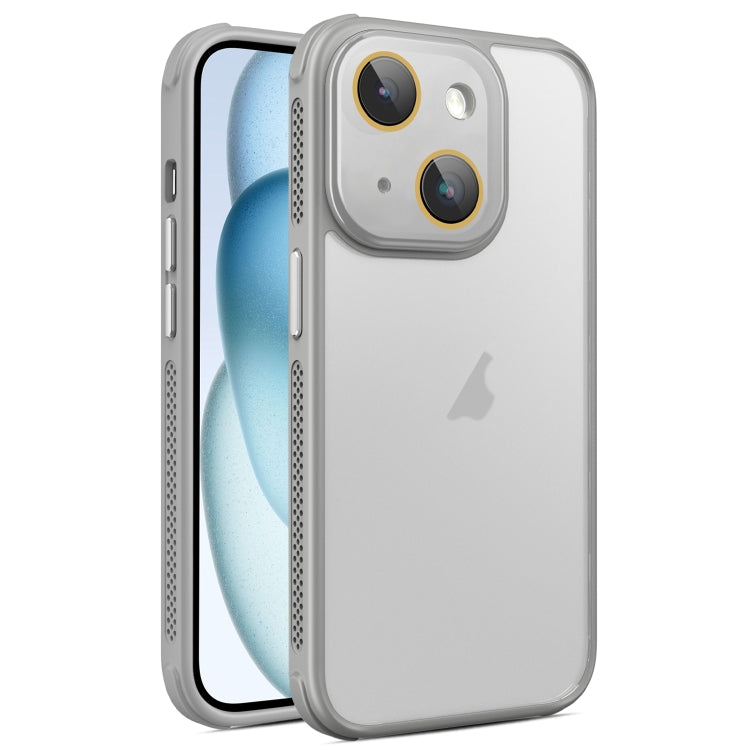 Hardware Side Cooling Skin Feel Frosted Phone Case with Lens Film, For iPhone 15 Plus, For iPhone 15, For iPhone 14 Plus