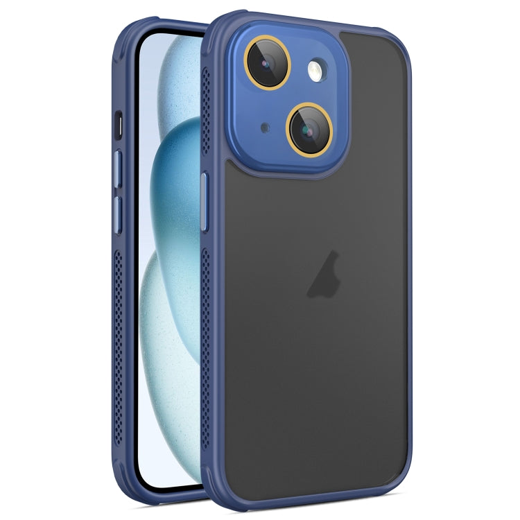 Hardware Side Cooling Skin Feel Frosted Phone Case with Lens Film, For iPhone 15 Plus, For iPhone 15, For iPhone 14 Plus