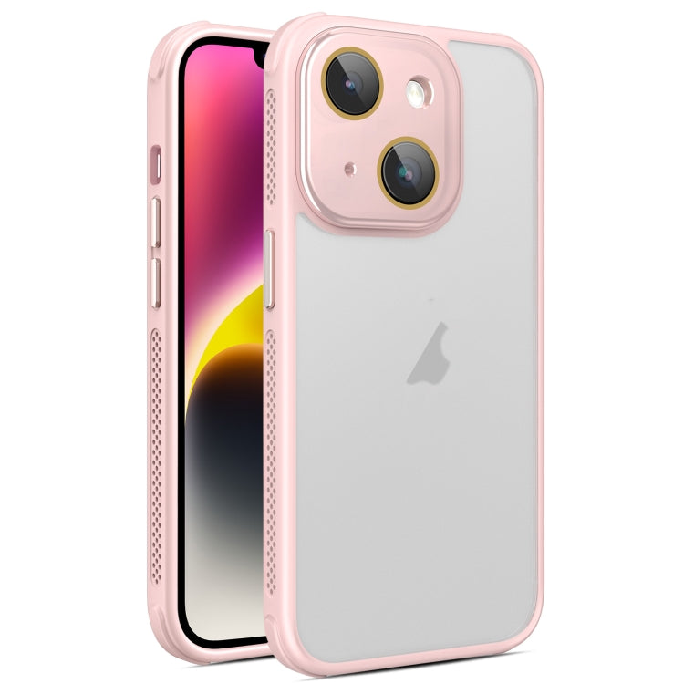Hardware Side Cooling Skin Feel Frosted Phone Case with Lens Film, For iPhone 15 Plus, For iPhone 15, For iPhone 14 Plus