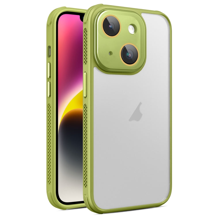 Hardware Side Cooling Skin Feel Frosted Phone Case with Lens Film, For iPhone 15 Plus, For iPhone 15, For iPhone 14 Plus
