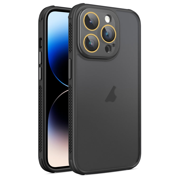 Hardware Side Cooling Skin Feel Frosted Phone Case with Lens Film, For iPhone 14, For iPhone 14 Pro, For iPhone 14 Pro Max