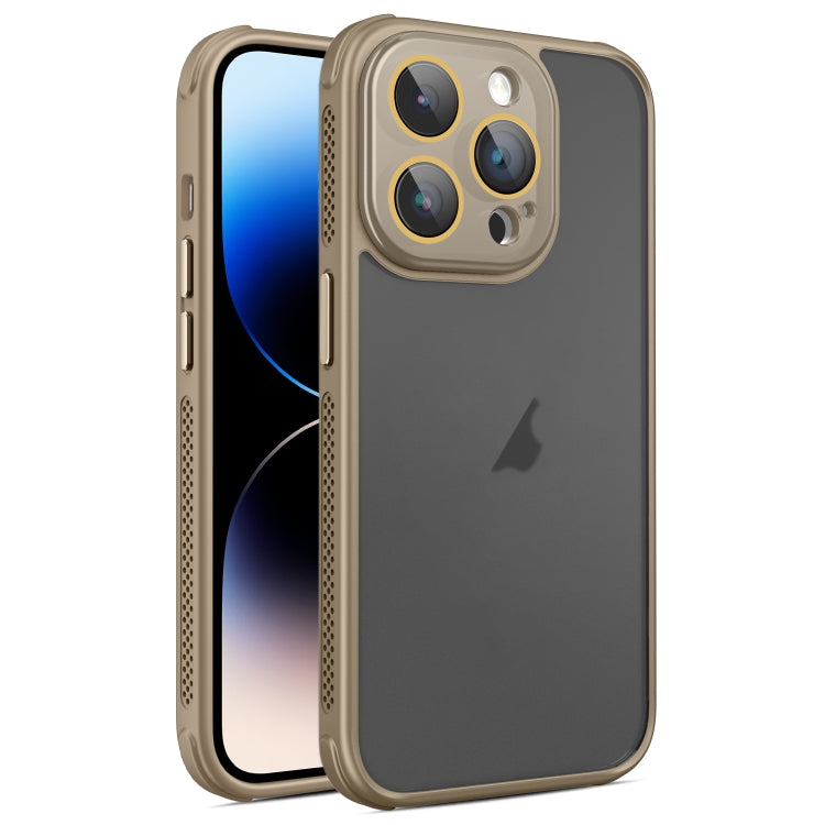 Hardware Side Cooling Skin Feel Frosted Phone Case with Lens Film, For iPhone 14, For iPhone 14 Pro, For iPhone 14 Pro Max
