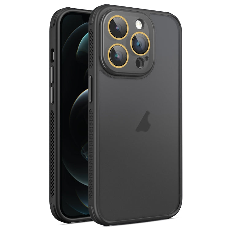 Hardware Side Cooling Skin Feel Frosted Phone Case with Lens Film, For iPhone 12, For iPhone 12 Pro Max, For iPhone 12 Pro