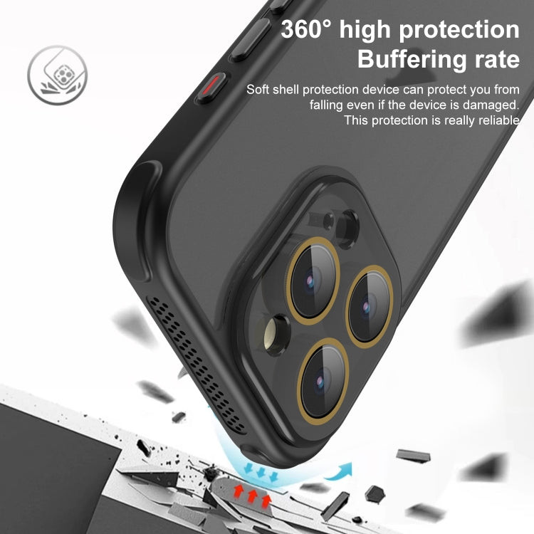 Hardware Side Cooling Skin Feel Frosted Phone Case with Lens Film, For iPhone 15 Plus, For iPhone 15, For iPhone 14 Plus