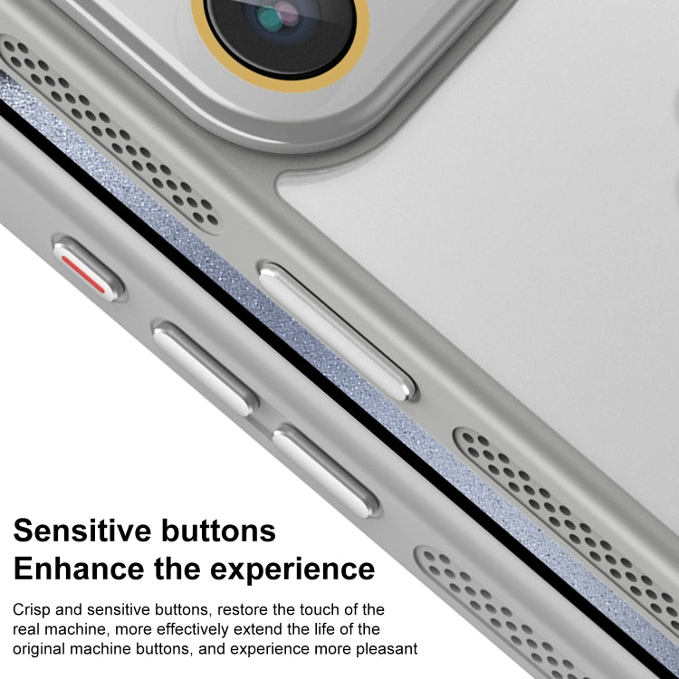 Hardware Side Cooling Skin Feel Frosted Phone Case with Lens Film, For iPhone 15 Plus, For iPhone 15, For iPhone 14 Plus