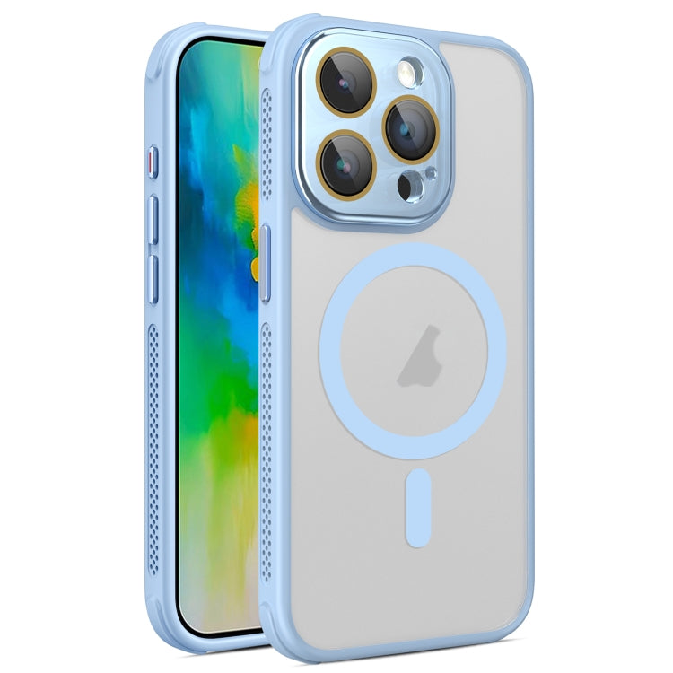 Hardware Side Cooling Skin Feel Frosted MagSafe Magnetic Phone Case with Lens Film, For iPhone 16 Pro Max, For iPhone 16 Pro, For iPhone 16 Plus