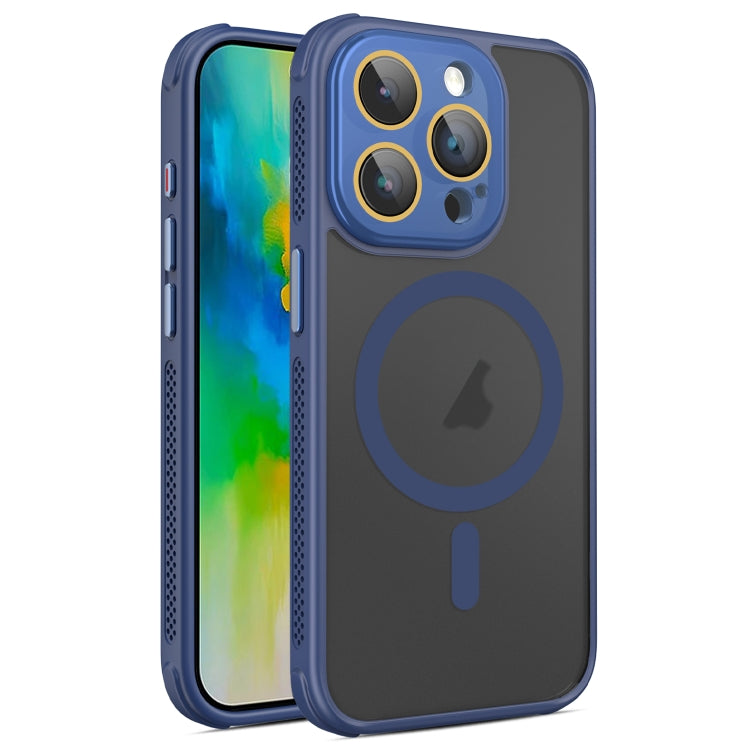Hardware Side Cooling Skin Feel Frosted MagSafe Magnetic Phone Case with Lens Film, For iPhone 16 Pro Max, For iPhone 16 Pro, For iPhone 16 Plus