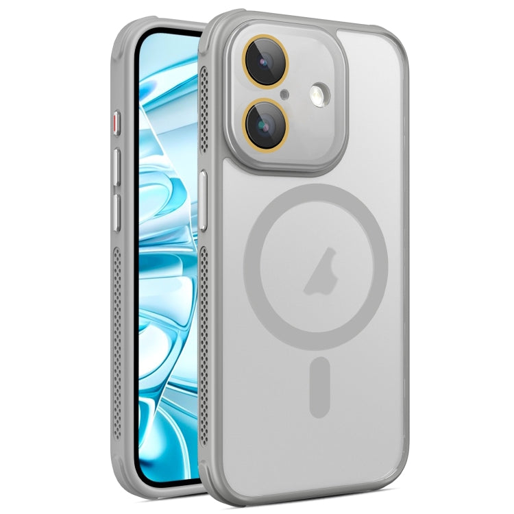 Hardware Side Cooling Skin Feel Frosted MagSafe Magnetic Phone Case with Lens Film, For iPhone 16 Pro Max, For iPhone 16 Pro, For iPhone 16 Plus