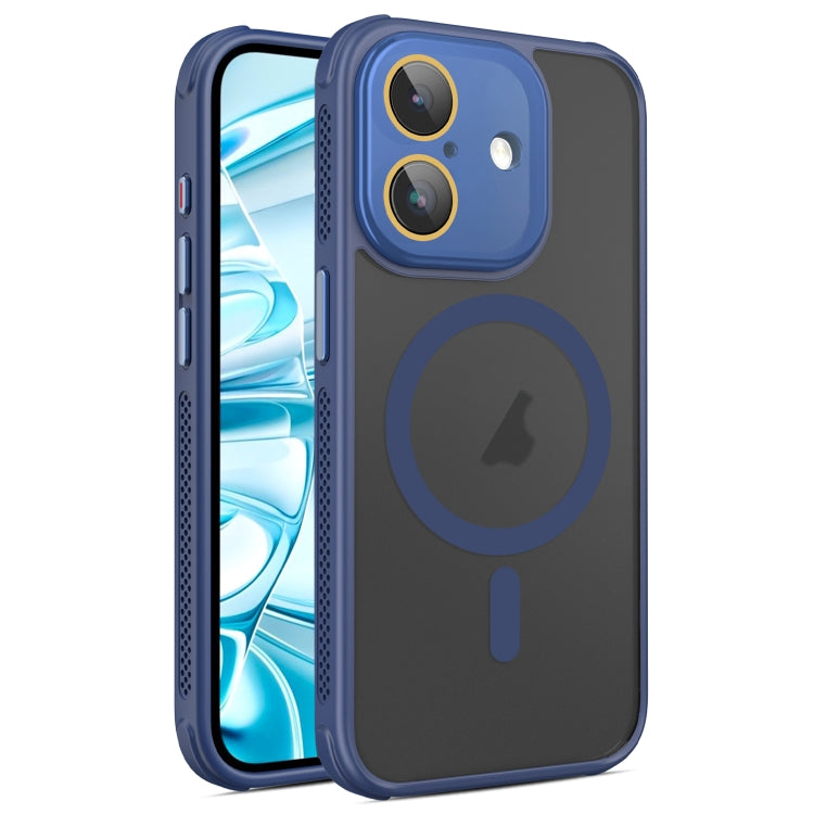 Hardware Side Cooling Skin Feel Frosted MagSafe Magnetic Phone Case with Lens Film, For iPhone 16 Pro Max, For iPhone 16 Pro, For iPhone 16 Plus