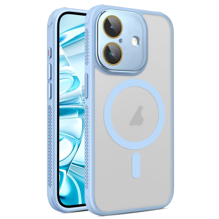 Hardware Side Cooling Skin Feel Frosted MagSafe Magnetic Phone Case with Lens Film, For iPhone 16 Pro Max, For iPhone 16 Pro, For iPhone 16 Plus
