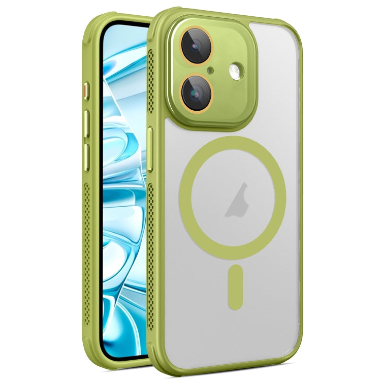 Hardware Side Cooling Skin Feel Frosted MagSafe Magnetic Phone Case with Lens Film, For iPhone 16 Pro Max, For iPhone 16 Pro, For iPhone 16 Plus