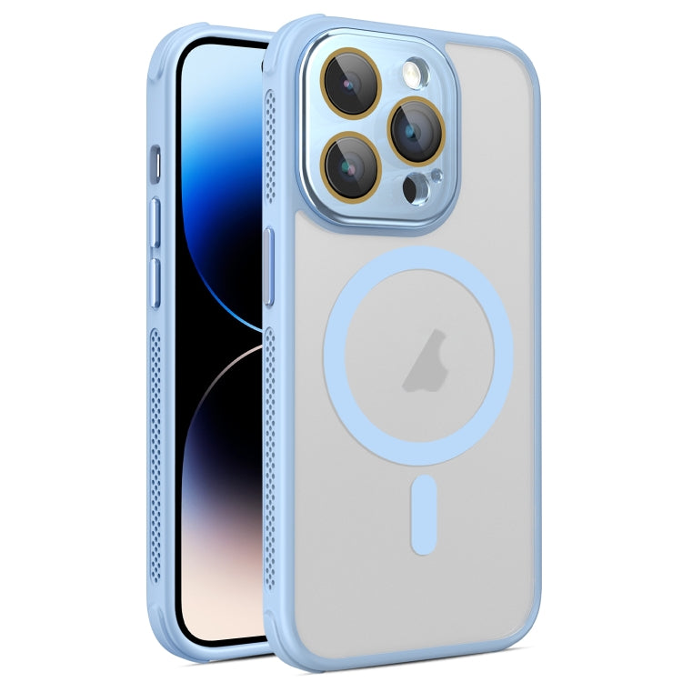 Hardware Side Cooling Skin Feel Frosted MagSafe Magnetic Phone Case with Lens Film, For iPhone 14, For iPhone 14 Pro, For iPhone 14 Pro Max