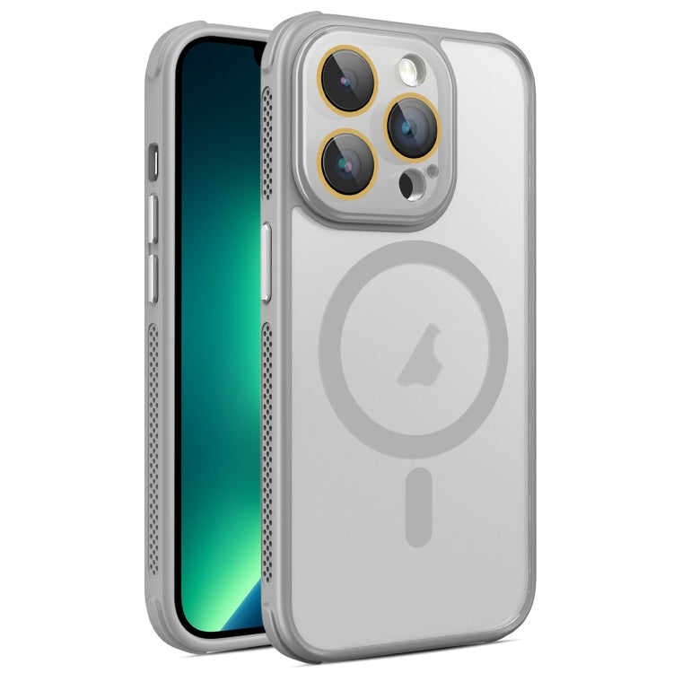 Hardware Side Cooling Skin Feel Frosted MagSafe Magnetic Phone Case with Lens Film, For iPhone 13 Pro Max, For iPhone 13 Pro, For iPhone 13