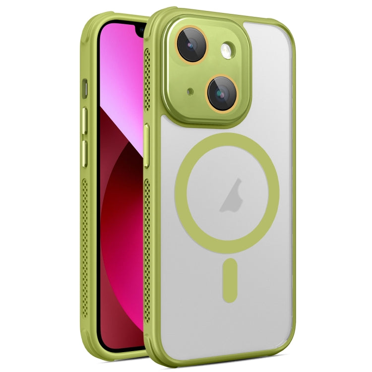 Hardware Side Cooling Skin Feel Frosted MagSafe Magnetic Phone Case with Lens Film, For iPhone 13 Pro Max, For iPhone 13 Pro, For iPhone 13