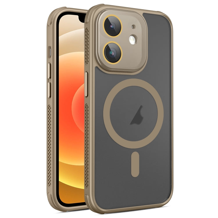Hardware Side Cooling Skin Feel Frosted MagSafe Magnetic Phone Case with Lens Film, For iPhone 12, For iPhone 12 Pro Max, For iPhone 12 Pro