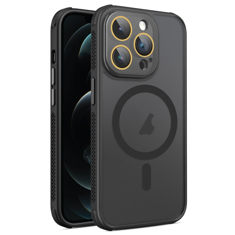 Hardware Side Cooling Skin Feel Frosted MagSafe Magnetic Phone Case with Lens Film, For iPhone 12, For iPhone 12 Pro Max, For iPhone 12 Pro