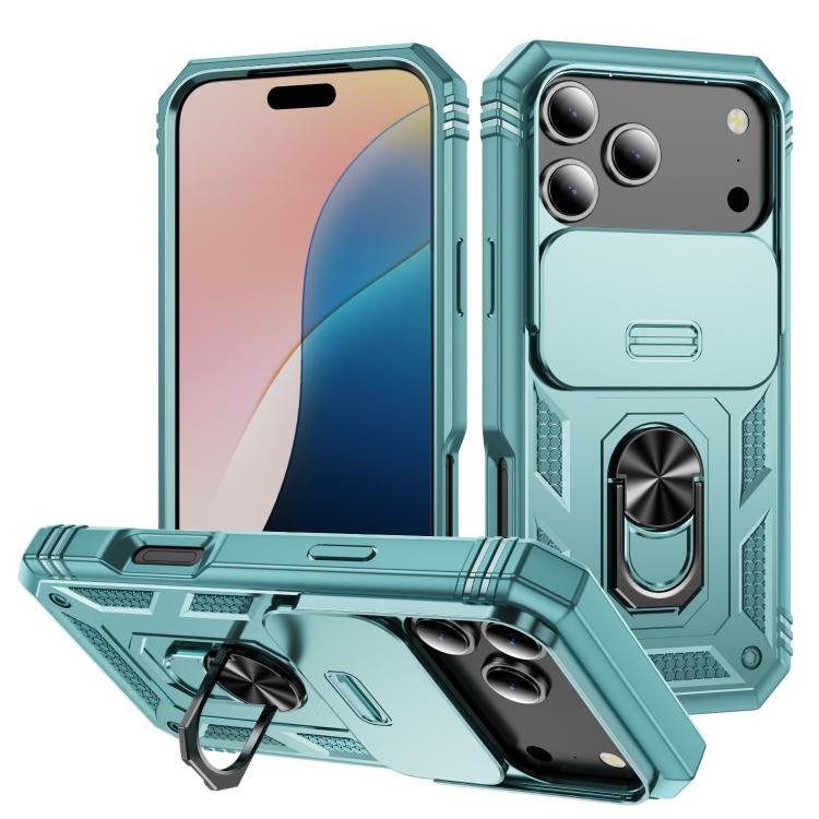 Sliding Camshield TPU + PC Phone Case with Holder