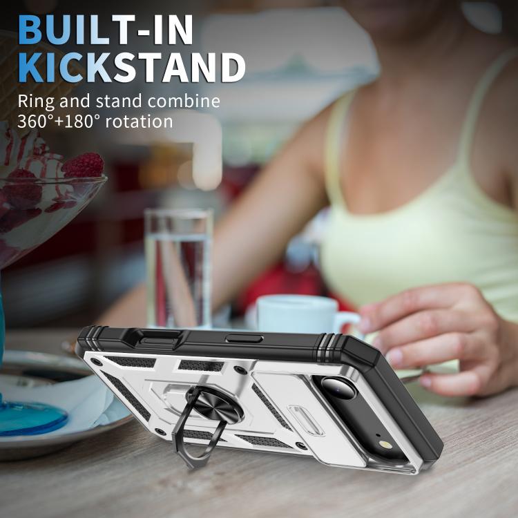 Sliding Camshield TPU + PC Phone Case with Holder