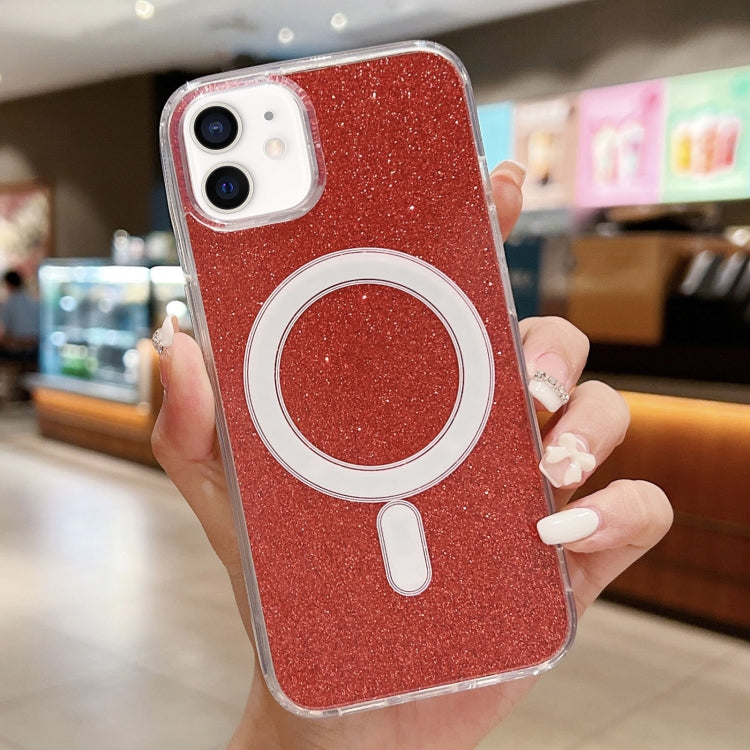 Acrylic Transparent Glitter MagSafe Phone Case, For iPhone 12 Pro Max, For iPhone 11 Pro Max, For iPhone 11
