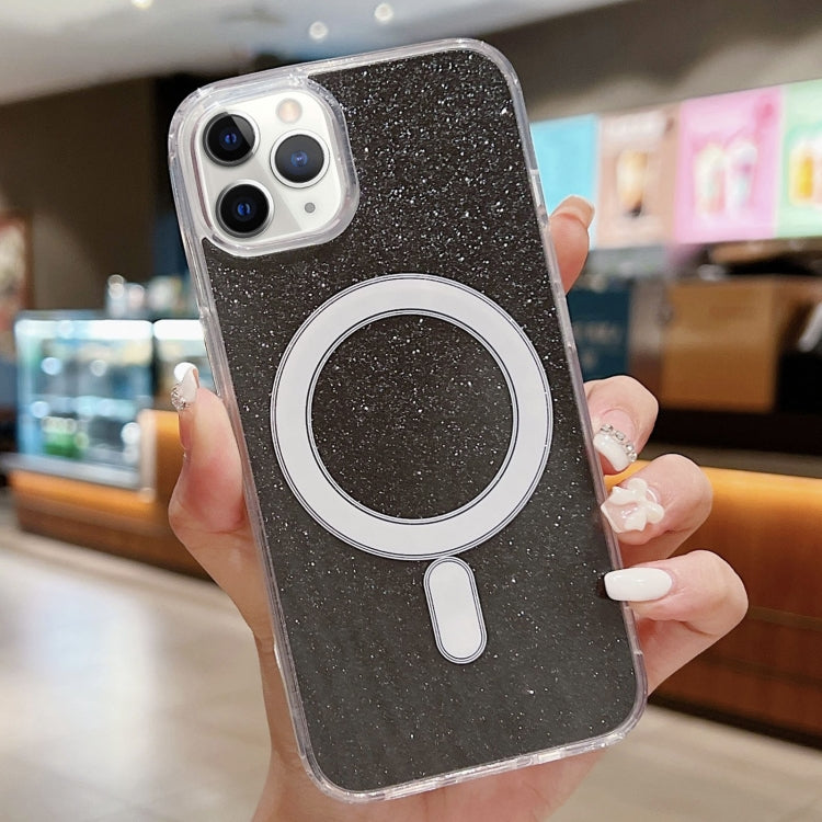 Acrylic Transparent Glitter MagSafe Phone Case, For iPhone 11 Pro, For iPhone XS / X, For iPhone XR