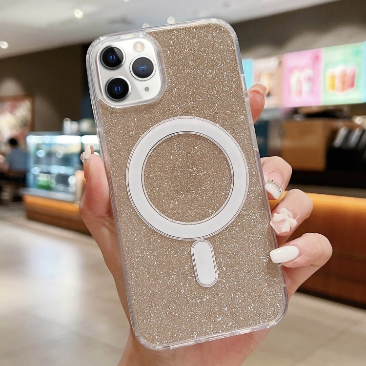Acrylic Transparent Glitter MagSafe Phone Case, For iPhone 11 Pro, For iPhone XS / X, For iPhone XR