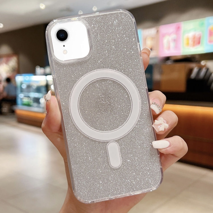 Acrylic Transparent Glitter MagSafe Phone Case, For iPhone 11 Pro, For iPhone XS / X, For iPhone XR