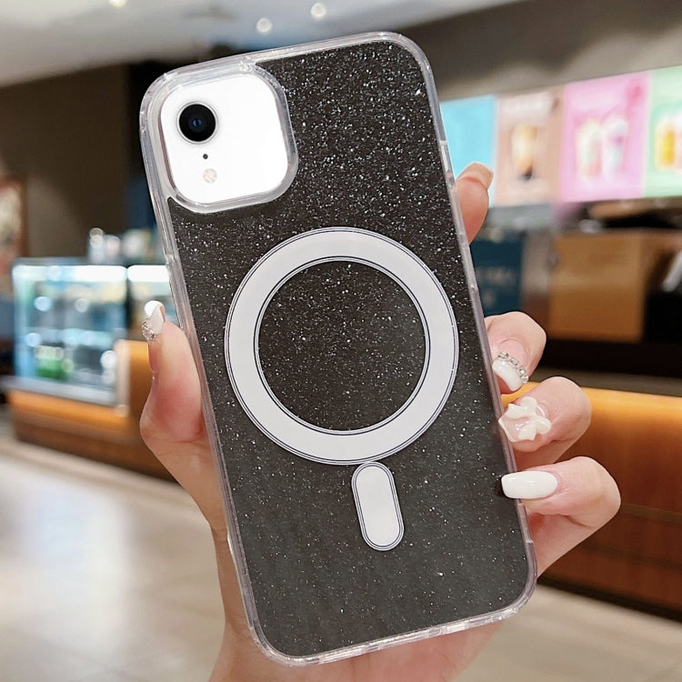 Acrylic Transparent Glitter MagSafe Phone Case, For iPhone 11 Pro, For iPhone XS / X, For iPhone XR