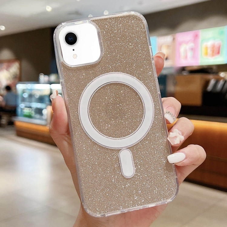 Acrylic Transparent Glitter MagSafe Phone Case, For iPhone 11 Pro, For iPhone XS / X, For iPhone XR
