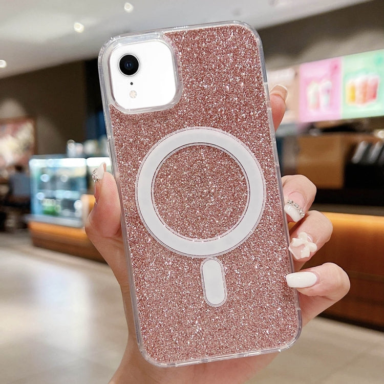 Acrylic Transparent Glitter MagSafe Phone Case, For iPhone 11 Pro, For iPhone XS / X, For iPhone XR