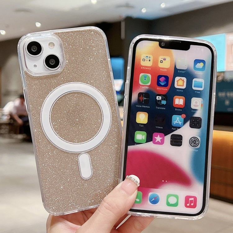 Acrylic Transparent Glitter MagSafe Phone Case, For iPhone 13 Pro, For iPhone 13, For iPhone 12 / 12 Pro