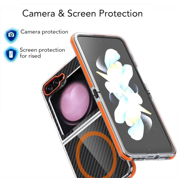 Dual-Color Carbon Fiber Texture Magsafe Phone Case