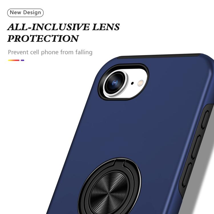 PC + TPU Magnetic Phone Case with Invisible Ring Holder, For iPhone 16e, For iPhone 16 Pro Max, For iPhone 16 Pro