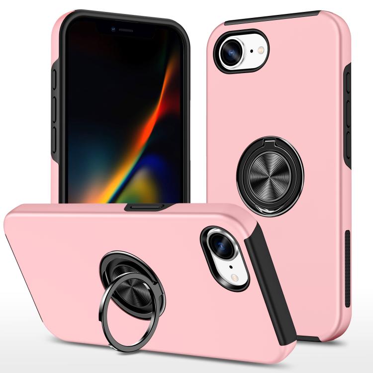 PC + TPU Magnetic Phone Case with Invisible Ring Holder, For iPhone 16e, For iPhone 16 Pro Max, For iPhone 16 Pro