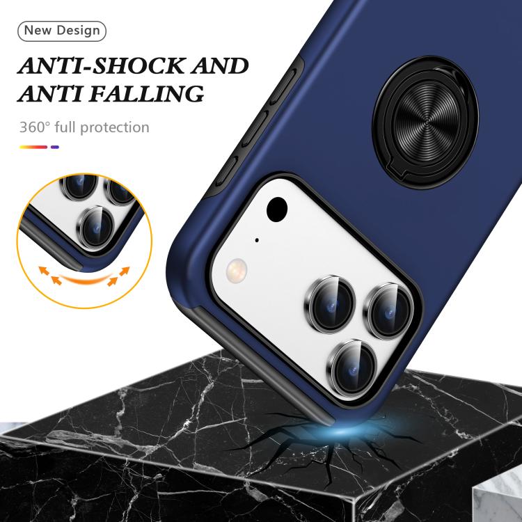 PC + TPU Magnetic Phone Case with Invisible Ring Holder, For iPhone 17 Pro Max, For iPhone 17, For iPhone 17 Air