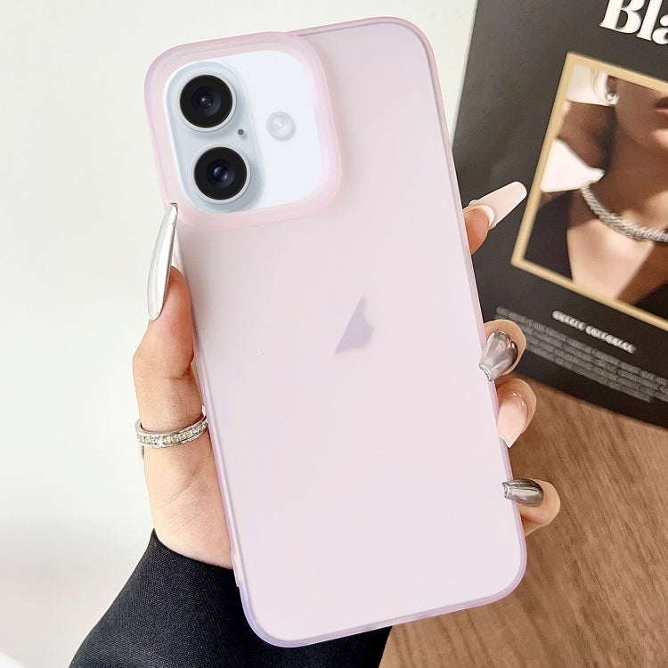Frosted Translucent TPU Full Coverage Phone Case, For iPhone 16 Pro Max, For iPhone 16 Pro, For iPhone 16 Plus, For iPhone 16